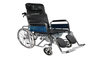 DRCW 04 - DUKE RECLINING COMMODE WHEEL CHAIR U CUT