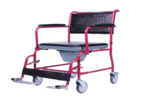 DCH 07 CW - DUKE COMMODE CHAIR CHROME